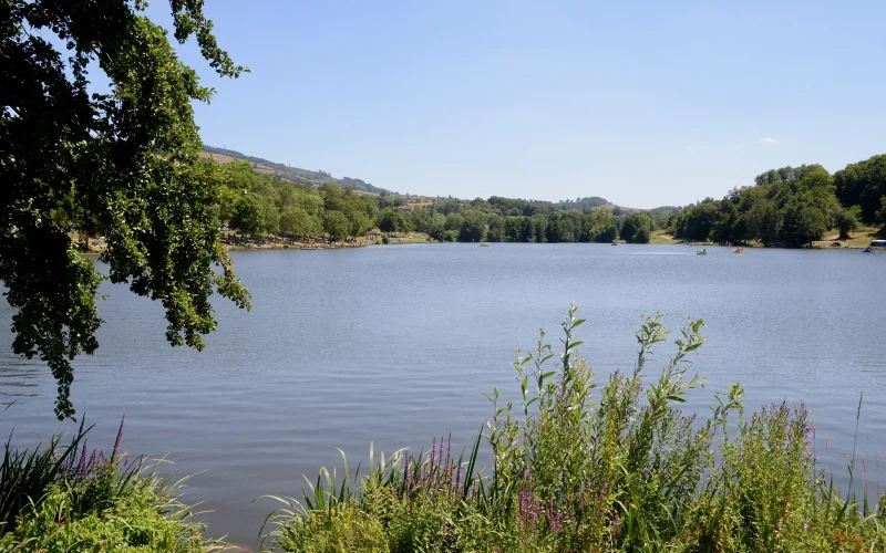 Vue, Lac de Saint-Point, Eté, Le Sud Bourgogne