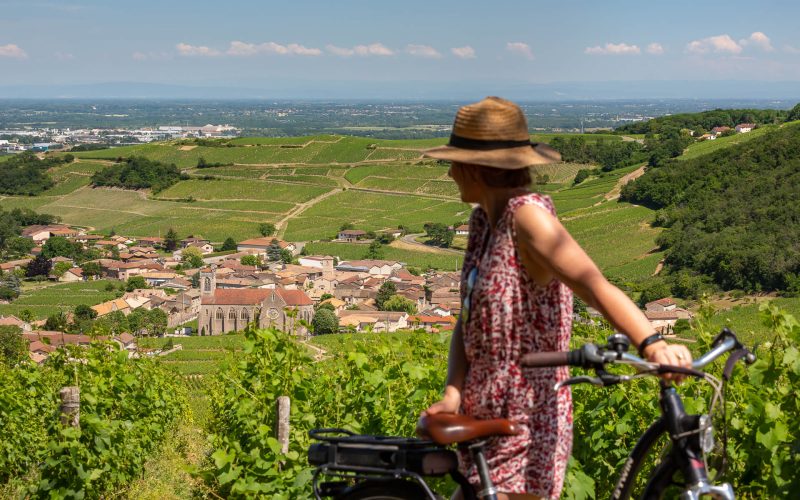 Cyclotorourisme, Vignoble, Village, Mâconnais, Bourgogne