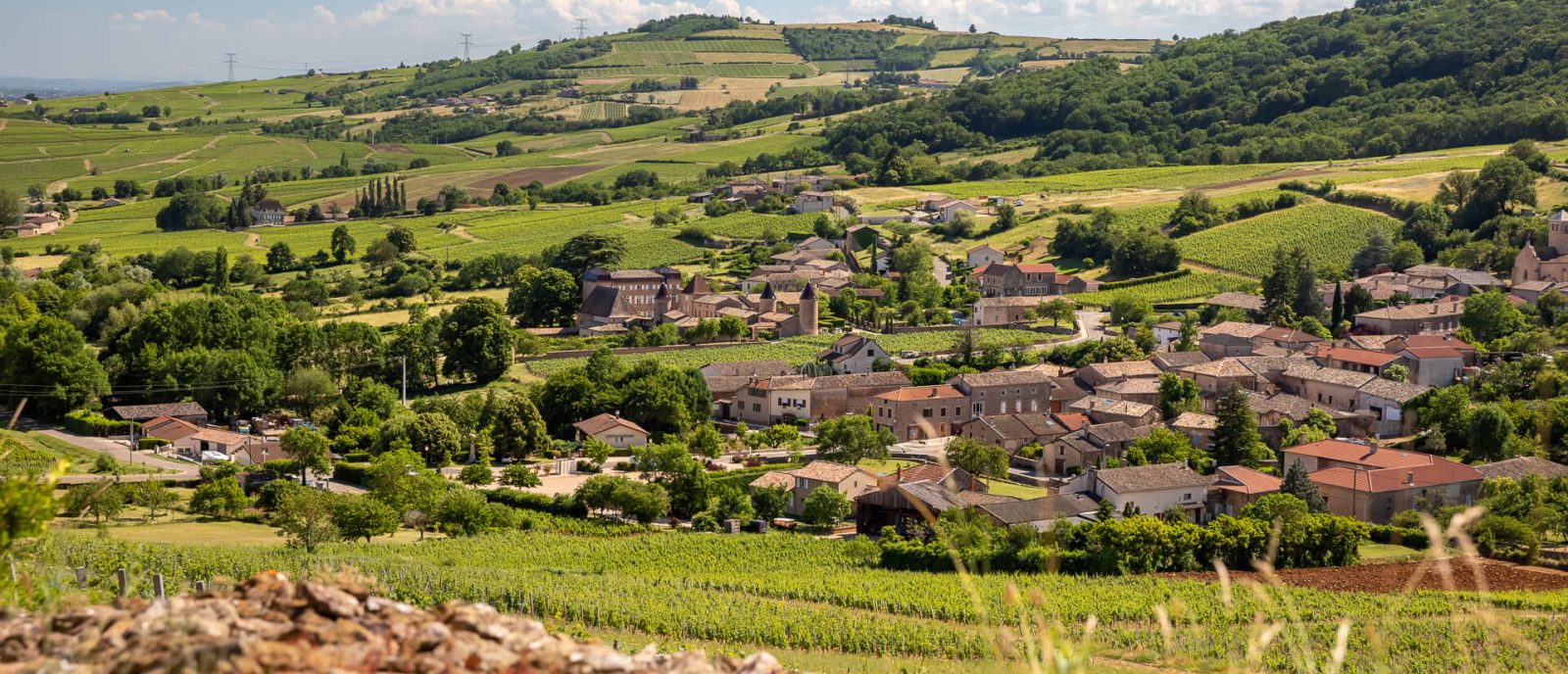 Paysage, village Chasselas, Mâconnais, Le Sud Bourgogne